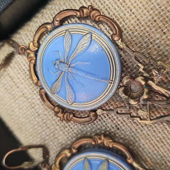 Czech Shoulder Duster Earrings - Picture 2 of 7